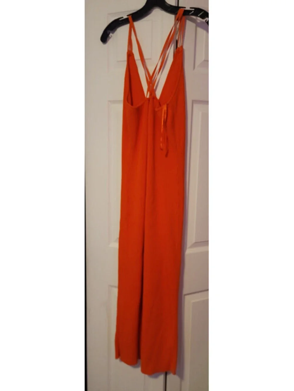 MICHAEL KORS ORANGE RIBBED SWEATER DRESS SIZE LARGE